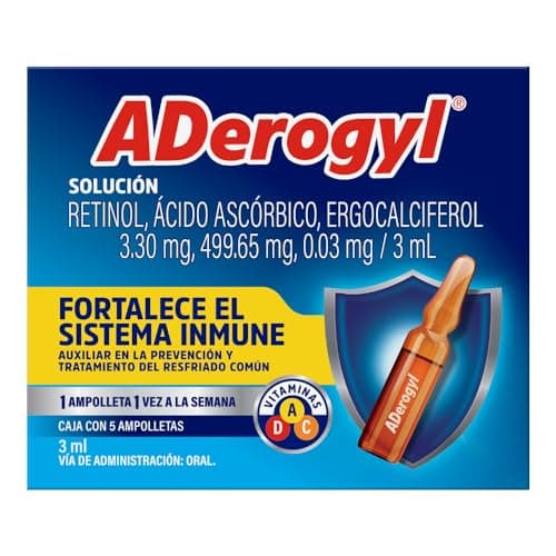 ADerogyl Multivitamínico 5 Ampolletas de 3 ml