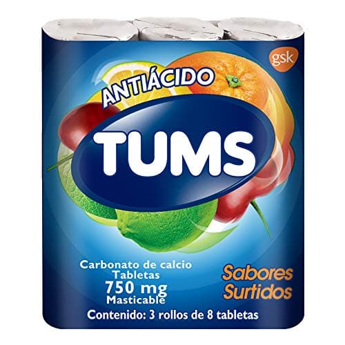 TUMS Antiácido con Carbonato De Calcio 750mg