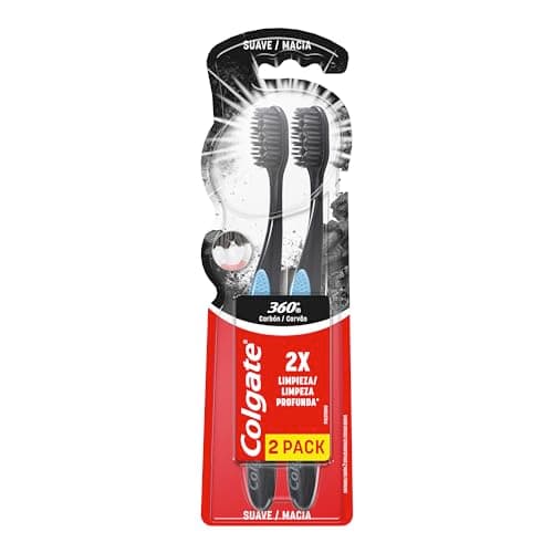 Cepillo Dental Colgate 360° Black 2 pzas