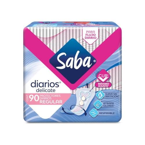 Saba Protectores Diarios Regular, 90 piezas