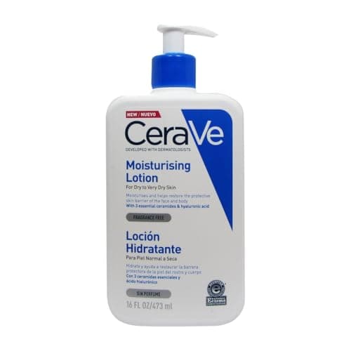 CeraVe Loción Hidratante de Rostro y Cuerpo para Piel Seca con Ácido Hialurónico 473ml
