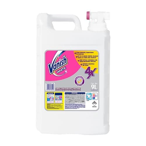Vanish Quitamanchas Desinfectante en líquido para Ropa color Blanco, 9 l
