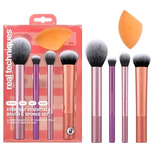 Real Techniques, Everyday Essentials, Set de Brochas de Maquillaje