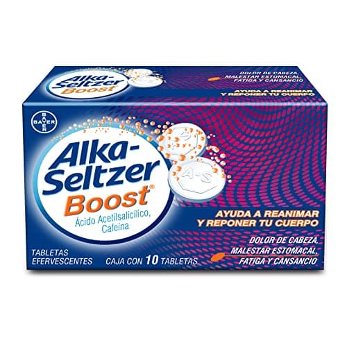 Alka Seltzer Antiácido, Ayuda a Reanimar y Reponer tu Cuerpo, Alivio de los Síntomas de Malestares Estomacales como Dolores de Cabeza, Fatiga y Cansancio, 10 Tabletas Efervescentes