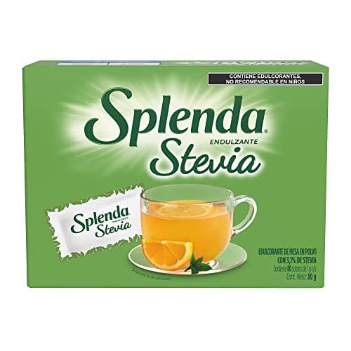 Splenda Stevia, Edulcorante de Mesa, 80 sobres de 1g c/u