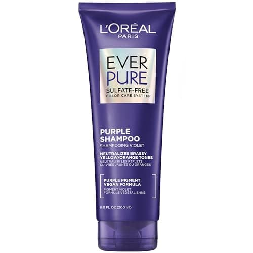 L’Oréal Paris Shampoo con tecnología morada Ever Pure Purple, neutraliza y matiza los tonos
