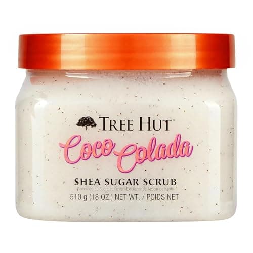 TREE HUT, Coco Colada Shea Sugar Scrub, Exfoliante Corporal de Azúcar Natural