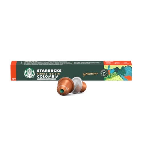 Nespresso, Starbucks by Nespresso, Café Single Origin Colombia, contiene 10 cápsulas de Sistema