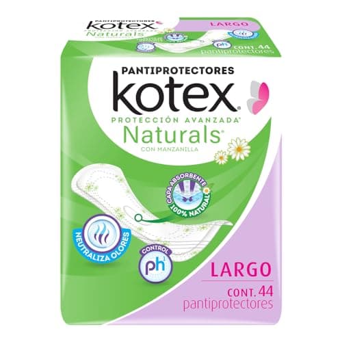 Kotex Naturals Pantiprotectores Largos