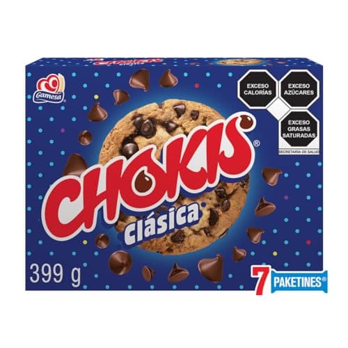 Gamesa Chokis Galletas con chispas sabor a chocolate