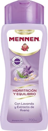 Mennen Shampoo Hidratación y Equilibrio Lavanda 700 ml. Fórmula 2 en 1 que Limpia y Acondiciona el