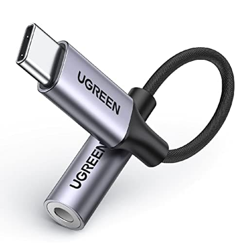 UGREEN Adaptador USB C a Jack 3.5 mm, DAC Chip HiFi Audio Adaptador para Auricular, Compatible con iPhone 17/16/15 Series PS4/PS5/Switch 1/Switch 2, Galaxy S25 Ultra/S24/S23/S22,iPad Air/iPad Pro