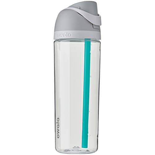 Owala FreeSip Clear Tritan Plastic Water Bottle with Straw