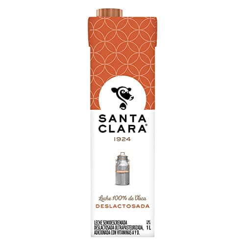 Santa Clara Leche Deslactosada - 1 pack x 12 Unidades de 1 L /c.u.