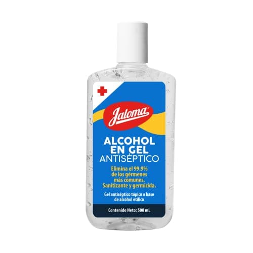 Jaloma | Alcohol en Gel, Sanitizante, Antiséptico, Germicida, 500ml