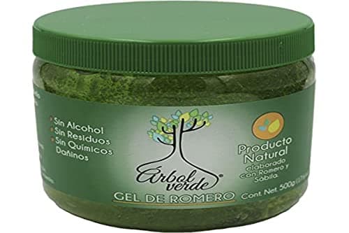 Gel fijador de cabello a base de Romero y Sábila à rbol Verde® para combatir la caÃda del