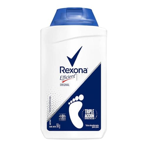 Rexona Efficient Desodorante Original para Pies en Talco Combate el Mal Olor 50 g