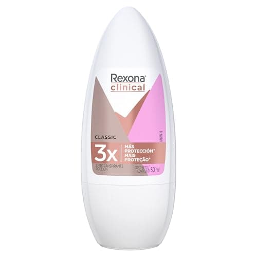 Rexona Clinical Classic Desodorante Antitranspirante para Mujer en Roll On 3 Veces Más Protección
