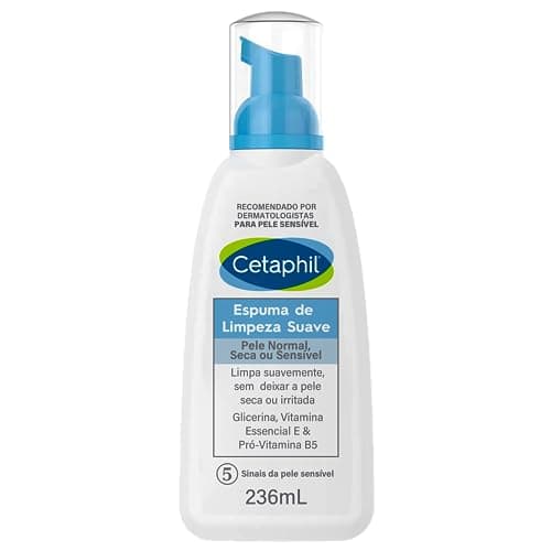 Cetaphil Espuma de Limpieza Suave, Limpia Suavemente sin Dejar la Piel Seca Formulada para Uso