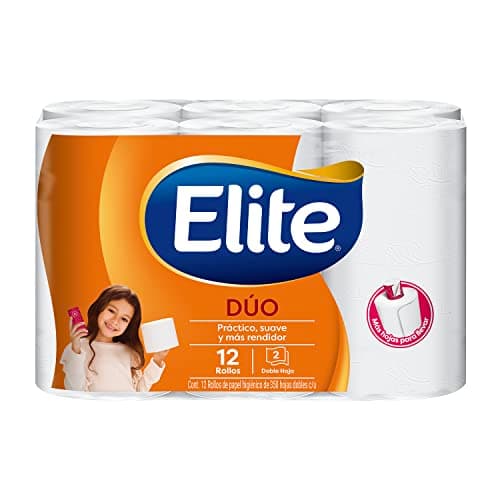 Elite Dúo Papel Higiénico con Hoja Doble - 1 Pack x 12 Rollos