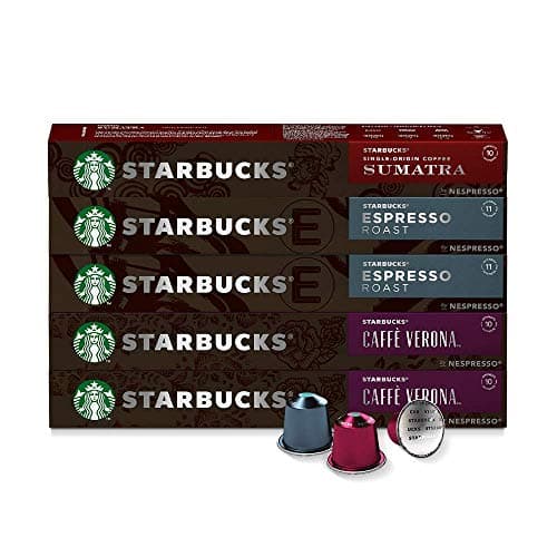 Nespresso, Starbucks by Nespresso, Café Intenso, Paquete de 50 cápsulas de Sistema Original, 277