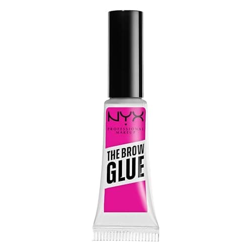 NYX Professional Makeup The Brow Glue Instant Brow Styler, gel de cejas, fórmula vegana, fijación por 16H, acabado natural sin residuos y resiste a transferencias 5g – Tono Clear (Transparente)