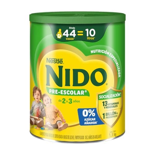 Alimento Para Niños de Corta Edad Nido Pre Escolar 2+ Lata 1.5kg