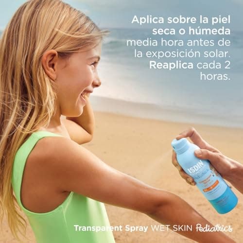 ISDIN fotoprotector transparent spray wet skin pediatrics spf 50