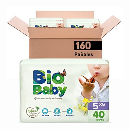 Bio Baby Pañal Bebé Bio Baby Talla 5 X-grande 160 Pañales