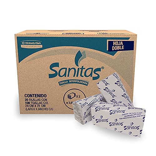 Kimberly-Clark Toalla Interdoblada para Manos Sanitas