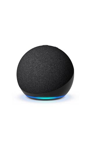 Amazon Echo Dot (modelo más reciente): bocina Alexa con sonido vibrante, ideal para recámaras, comedores y oficinas (negro)