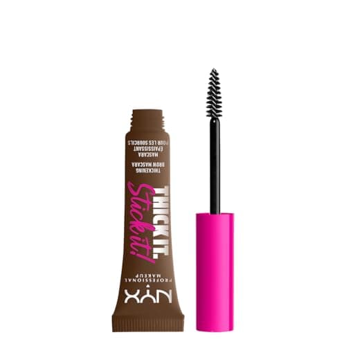 NYX Professional Makeup, Thick It Stick It! Gel de cejas con color, 7ml. Tono: Brunette. Mascara de