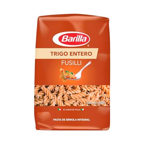Barilla Pasta Fusilli de Trigo Entero 400 g