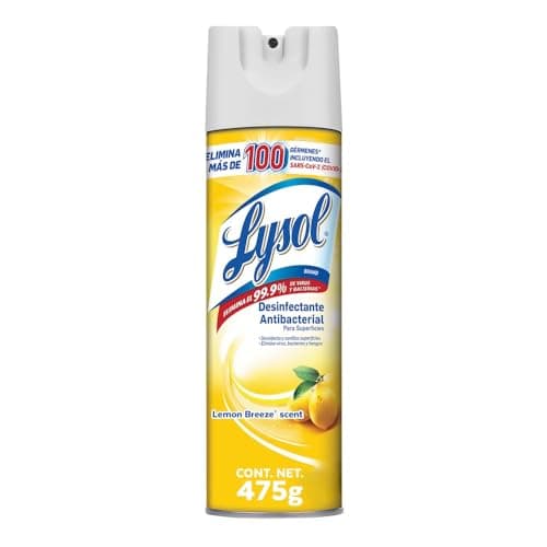 Lysol® Aerosol Desinfectante para Superficies Lemon Breeze 475 g