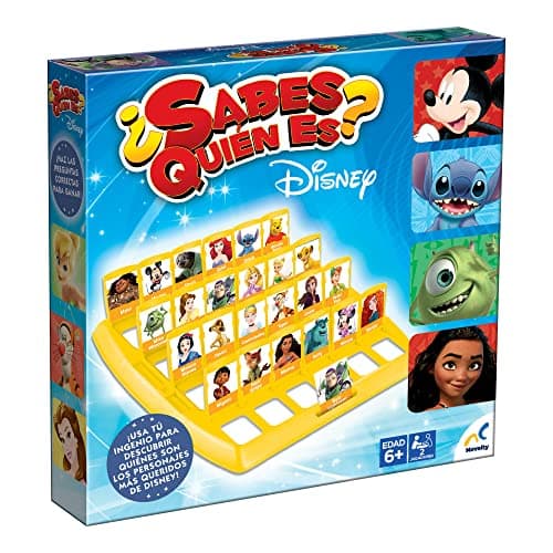 Novelty Corp - Juego de Mesa Infantil ¿Sabes Quién Es? Disney - Adivina los Personajes - Diversión