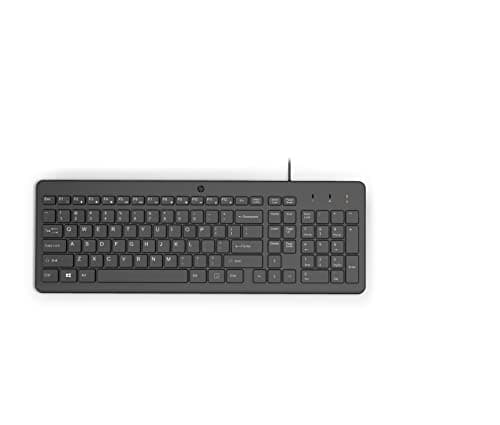 HP Teclado con Cable 150, USB, en Español, Windows/Mac OS, Negro (664R5AA)
