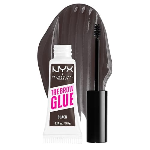 NYX Professional Makeup The Brow Glue Gel fijador de cejas Tono Black