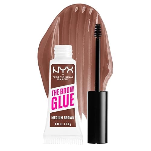 NYX Professional Makeup The Brow Glue Gel fijador de cejas Tono Med Brown