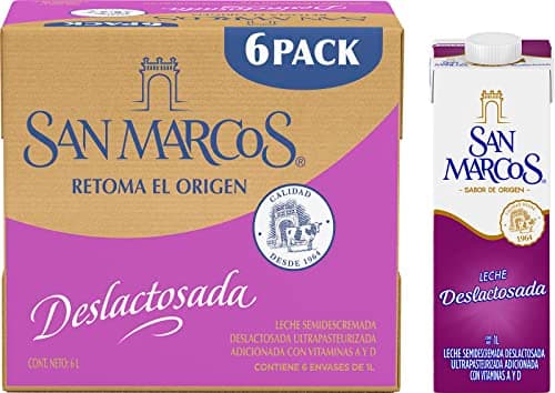 LECHE UHT SAN MARCOS DESLACTOSADA C/6