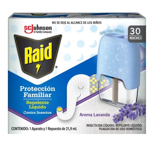 Raid® Protección familiar Aparato + Repuesto 30 noches