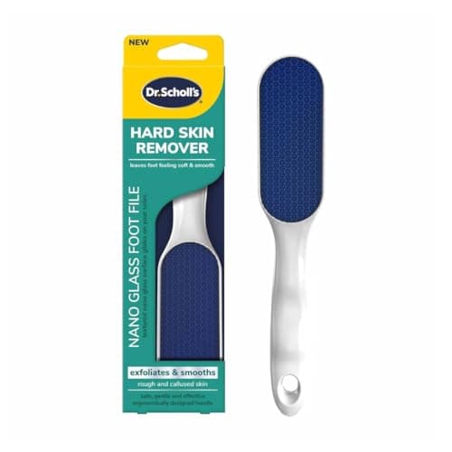 Dr. Scholl's Removedor de piel dura Nano Lima de pie de vidrio – Removedor de callos de pies