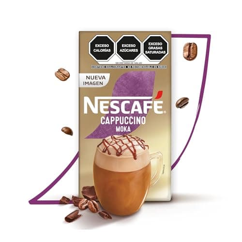 Nescafé Cappuccino Sabor Moka Café Instantáneo en Polvo Caja con 6 Sobres de 22g c/u