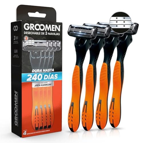 GROOMEN 300 - Rastrillo desechable de 3 cuchillas