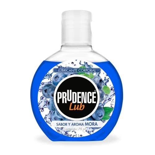 Prudence Lubricante Corporal a Base de Agua sabor Mora Azul, 75ml