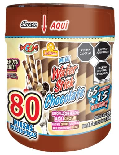 Mini Wafer Stick Chocolate 80 piezas