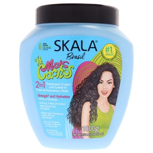 SKALA Crema de Tratamiento + Crema para Peinar #MaisCachos Rizos Tipo 3ABC 1 kg