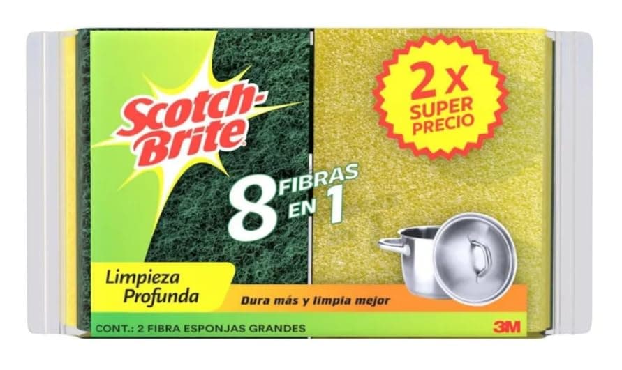 Scotch-Brite Fibra Esponja Multiuso