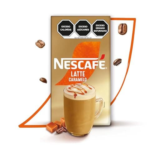 Nescafé Latte Sabor Caramelo Café Instantáneo en Polvo Caja con 6 Sobres de 20g c/u