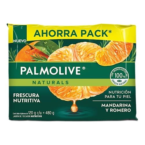 Jabón Palmolive Naturals Mandarina y Romero 4x120g
