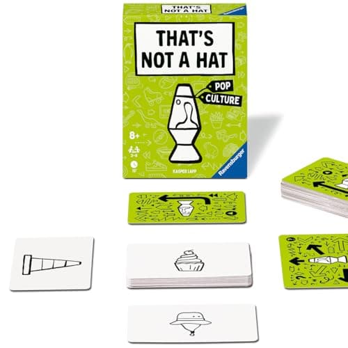 Ravensburger - That's Not a Hat 2 Juego de Cartas sobre Cultura Pop para Toda la Familia